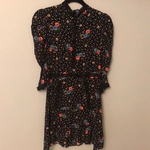 NEW. Tags attached topshop floral lace up Dress